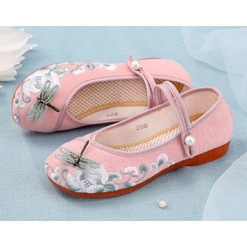 Chinese Style Women Cloth Shoes Pink