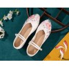 Chinese Style Women Embroidered shoes White