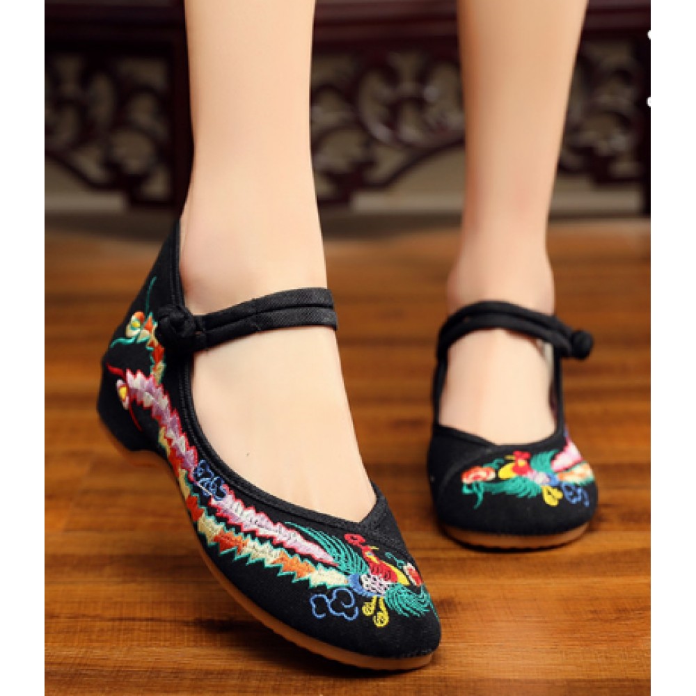 Chinese Style Women's Cloth Shoes Black
