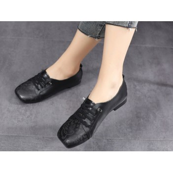 Chinese Style Women Shoes Black
