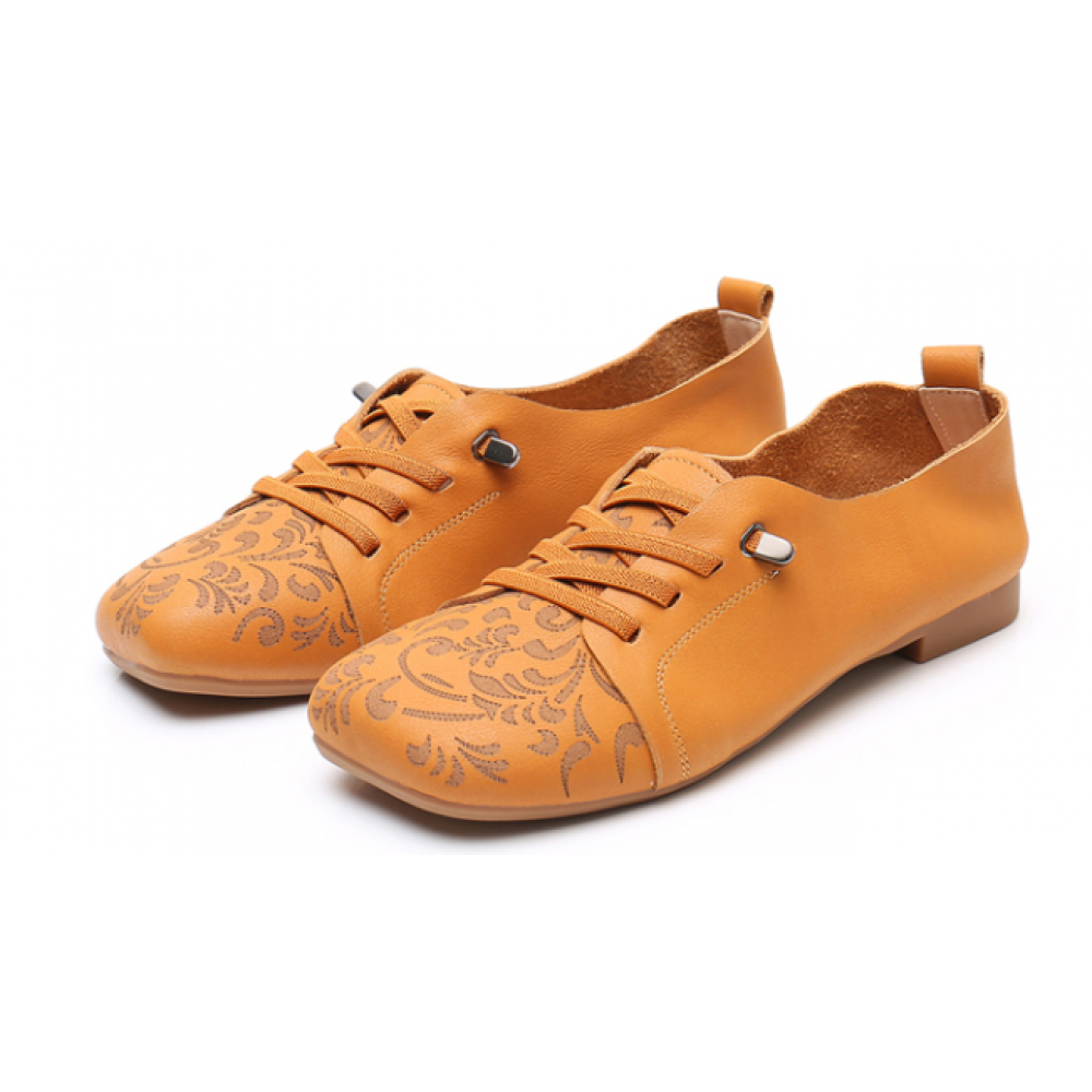 Chinese Style Women Shoes Brown