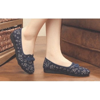 Chinese Style Women Shoes Blue