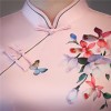 Cap sleeve mandarin collar floral printed qipao