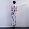 Floral cheongsam modern qipao sheath dress