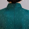 Vintage green lace short sleeve Chinese sheath dress
