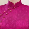 Vintage rose lace short sleeve Chinese sheath dress