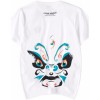 Chinese style personalized facial makeup embroidery t white