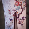 Chinese watercolor painting pink casual cheongsam