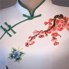 Full length fancy floral cheongsam Chinese dress