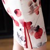 Cap sleeve knee length Chinese style dress