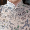 Cap sleeve mandarin collar floral printed short qipao