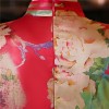 Full length floral rayon cheongsam Chinese dress 