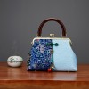 Chinese style retro female bag handbag handmade cheongsam bag wild gold bag shoulder messenger bag female fabric bag