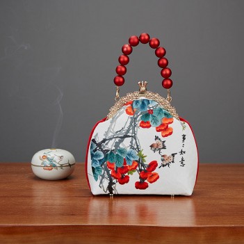 Wedding bag bridal bag Chinese wedding female bag embroidery dinner bag everything wishful red envelope