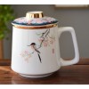 New Hand-painted Ceramic Tea Set Tea Cup Personal Cup with Lid Filter Office Cup Birthday Gift Tea Drinkware
