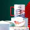 Chinese Style National Tide Crane Ceramic Mug Customization Coffee Cup High-end National Style Couple Ceramic Mug Gift